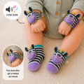 Rattle Baby Set - Purple Zebra