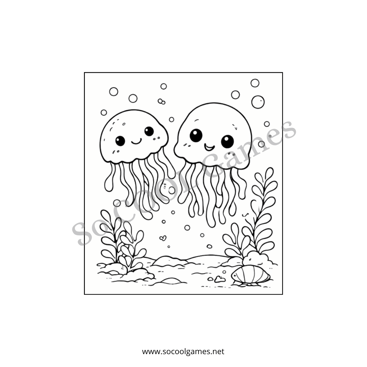 Cut Sea Animals - Colouring Book