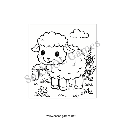 Farm Animals - Colouring Book