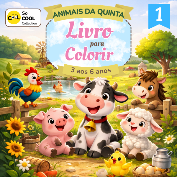 Farm Animals - Colouring Book