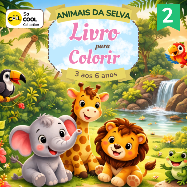 Jungle Animals - Colouring Book