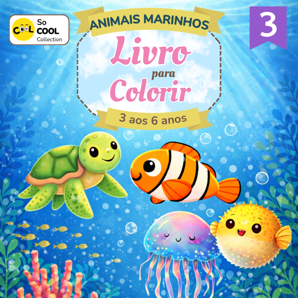 Cut Sea Animals - Colouring Book